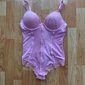 Pink Lace Bodysuit